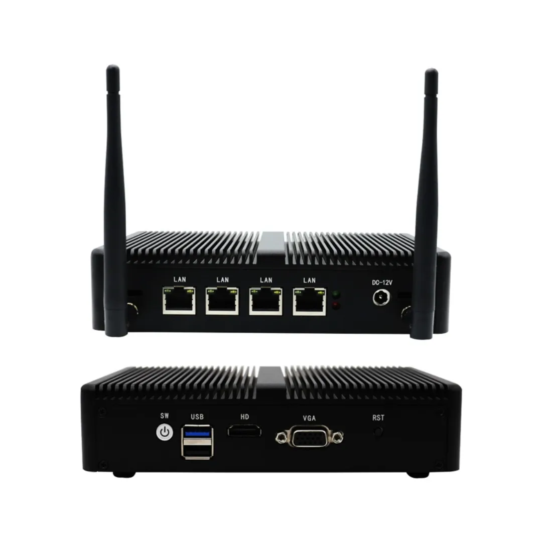 CPU: Celeron J1900/DDR3 RAM/SSD/4*LAN/ 1USB*3.0/1USB*2.0/HDMI/VGA/WIFI