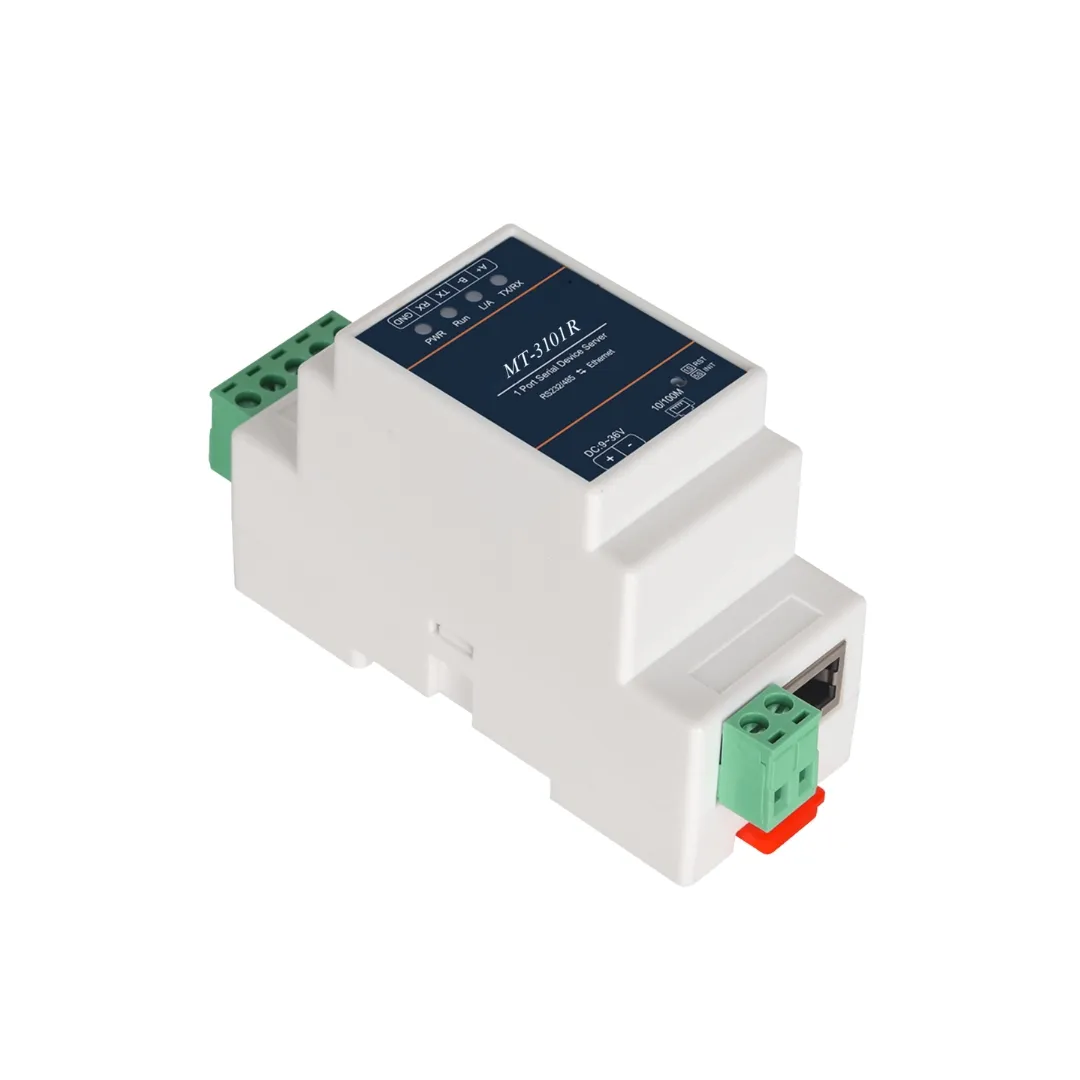 1 RS232/485 Din-Rail Wi-Fi Ethernet Serial Server