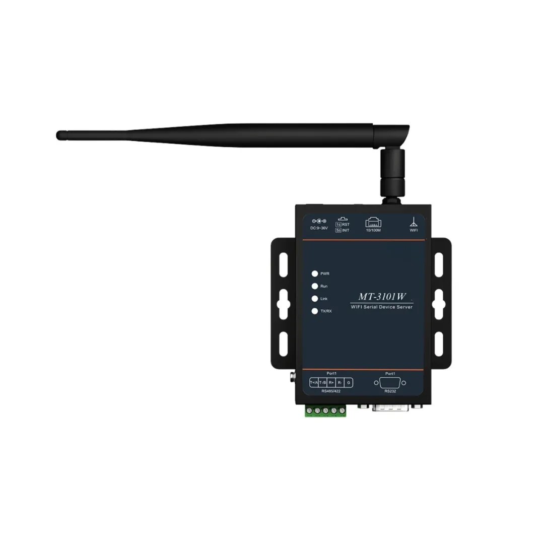 1 RS232/485/422 Wall Mounted Wi-Fi Ethernet Serial Server