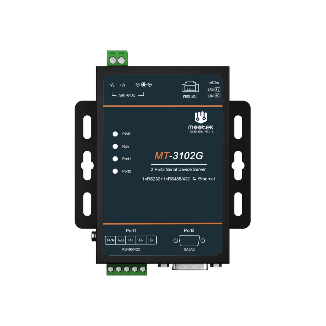2-Port RS232/485/422 Wall Mount Serial Device Server