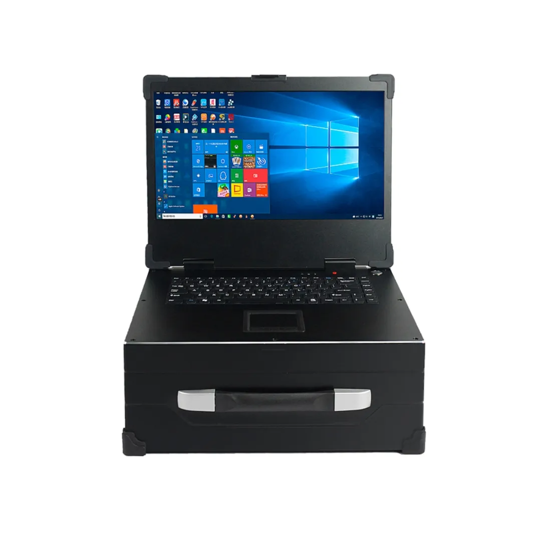 Panel PC Server Case With LCD Display And keyboard 7 Full Height PCIE Slot