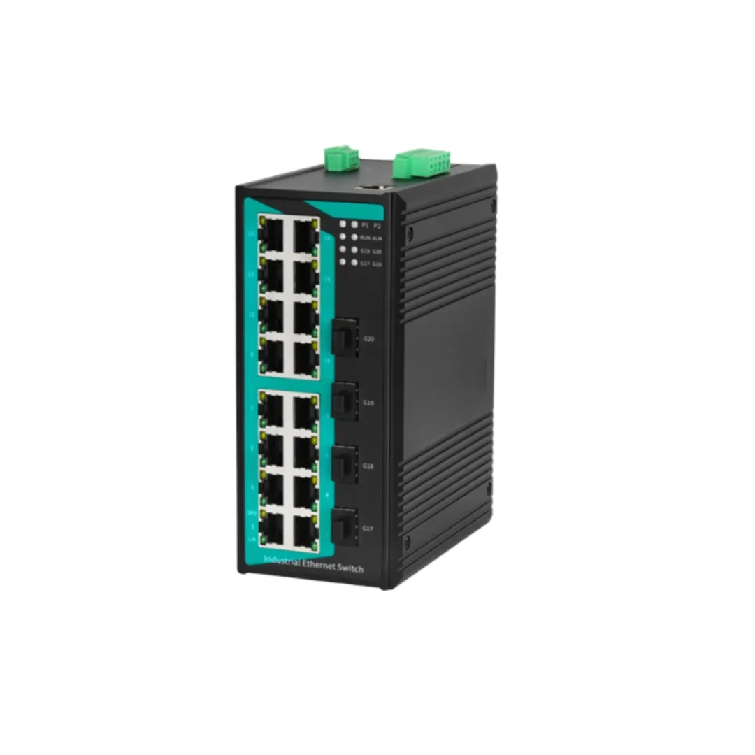 20-Port Layer 2 Gigabit Managed Din-rail Industrial Ethernet Switch