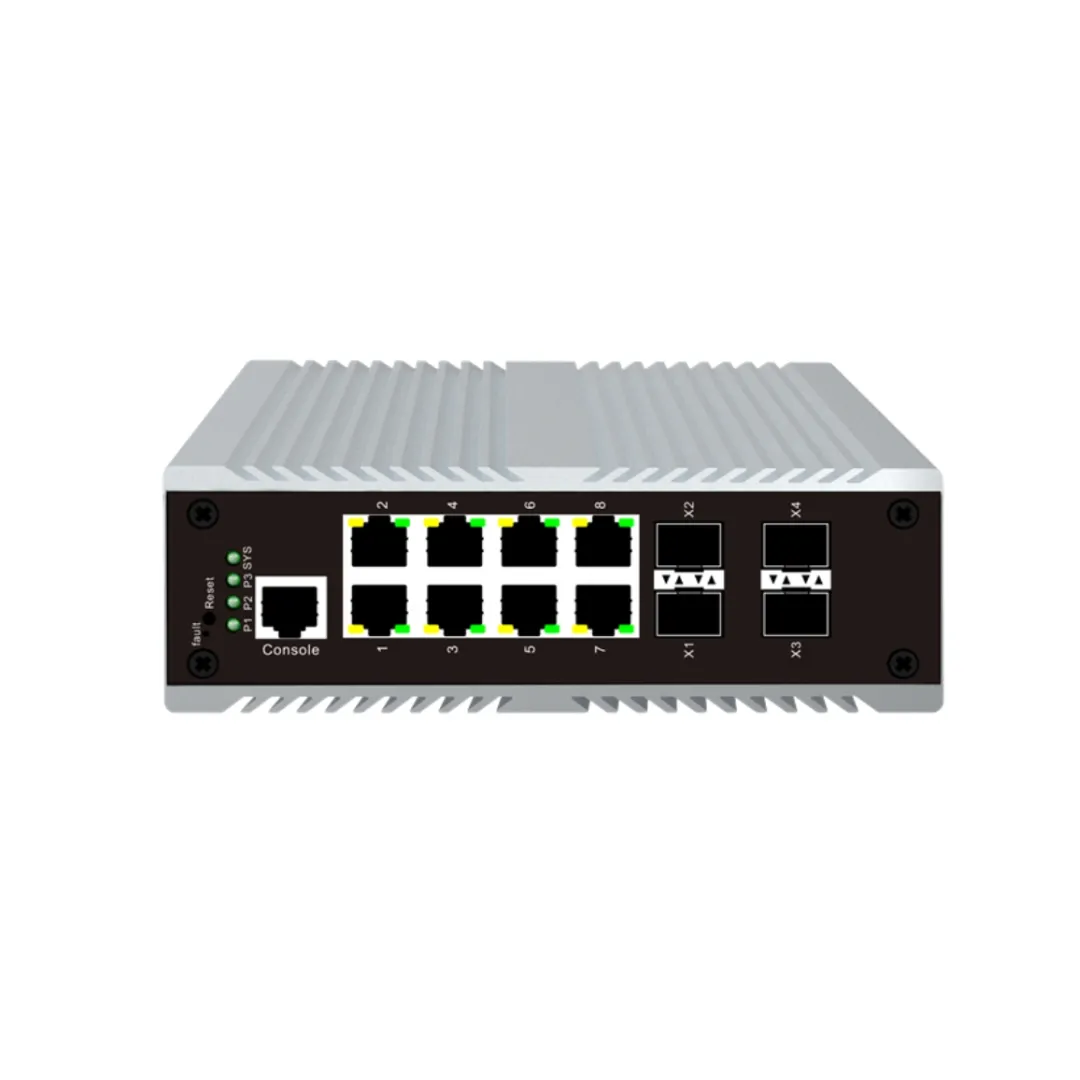 12-port 10G Uplink L3 Managed PoE Industrial Ethernet Switch